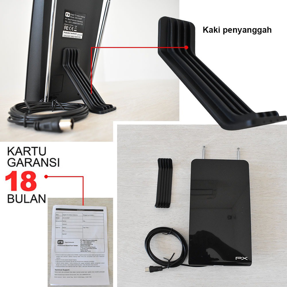 Best Fortune Indonesia PX Digital Indoor Antenna DA-3100NP