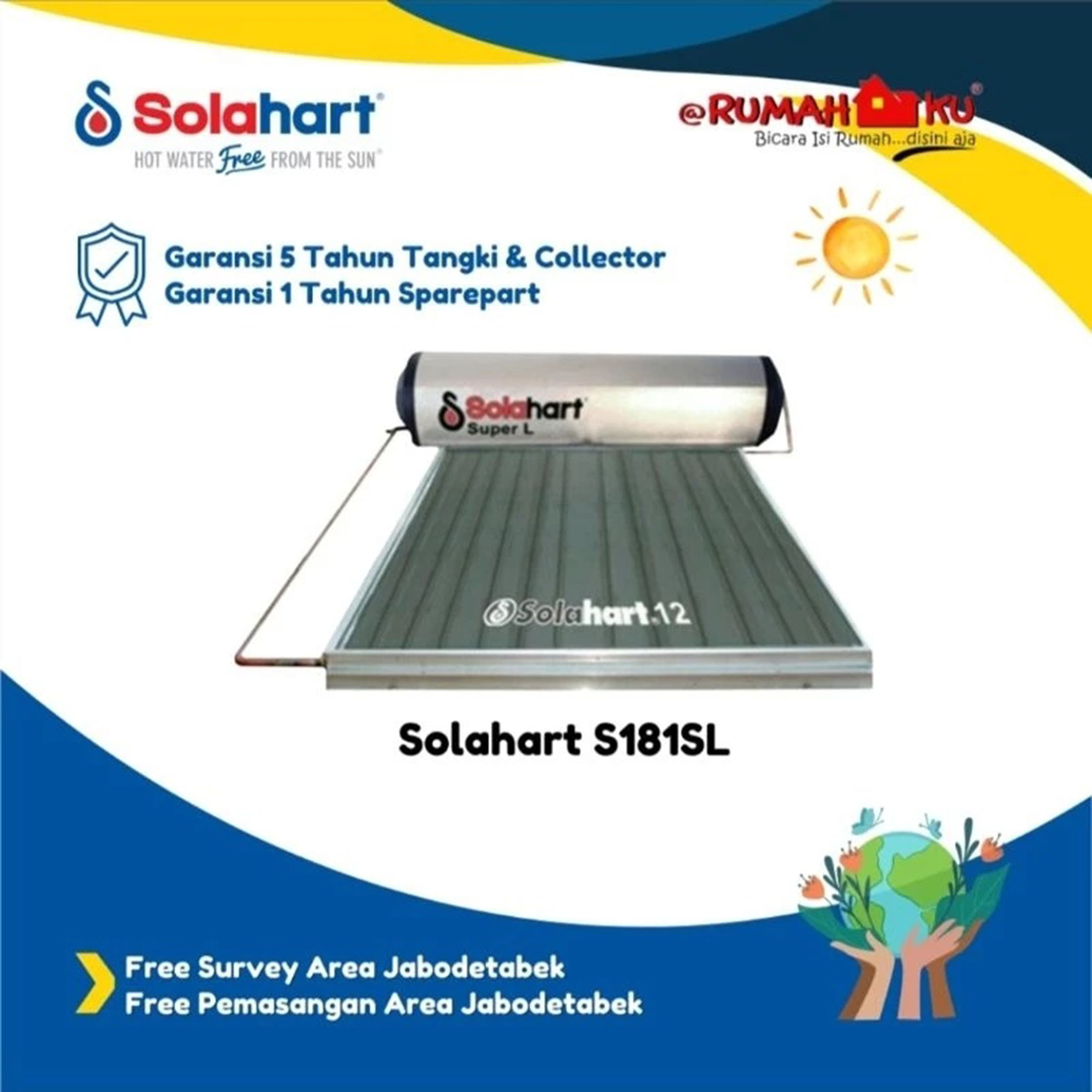 Solahart Solahart Solar Water Heater S181SL