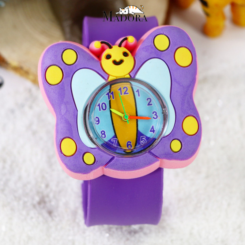 Madora Jam Tangan Anak Analog Rubber 3D Karakter Kartun Lucu