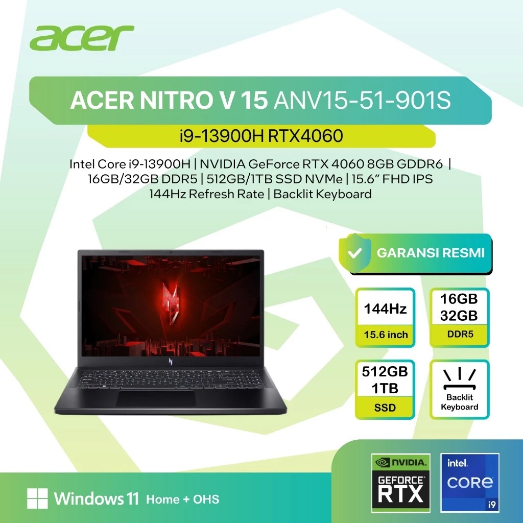 Acer Manufacturing Indonesia ACER NITRO V 15 ANV15-51-901S