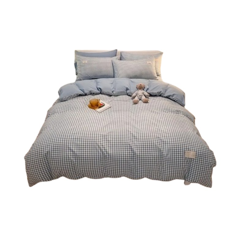 DTG Bedcover Kombinasi Motif Kotak 1