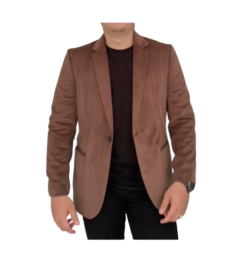 HOOF Jas Blazer Pria Corduroy