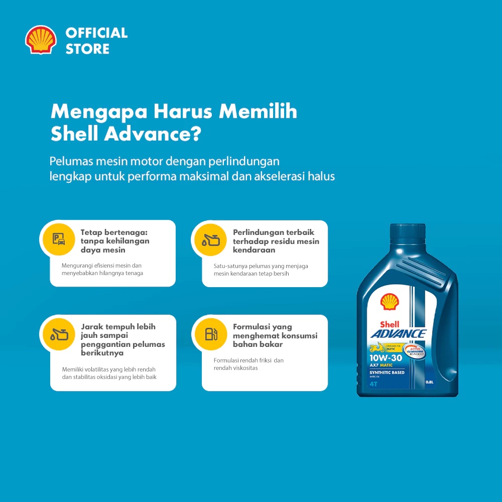 Shell Indonesia Shell Advance AX7 Scooter 10W-30