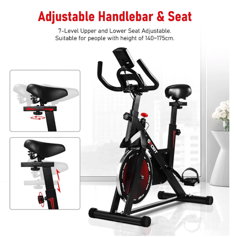 OneTwoFit Spinning Bike with LCD Monitor 2