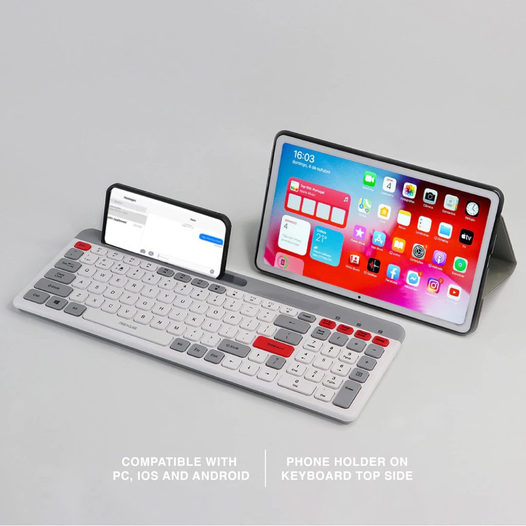 Tumbuh Teknologi Maju Rexus Keyboard Dual Connection Mosaic KB02