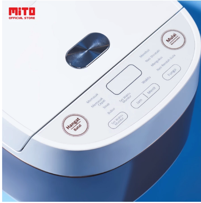 Mahakarya Sukses Indonesia MITO Multi Digital Rice Cooker Low Sugar 8in1 R7 White