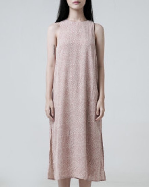 This Is April Thalia Printted Midi Slit Dress – Pink  776705