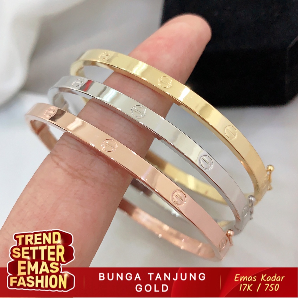 Bunga Tanjung Gelang Fashion Love Bangle