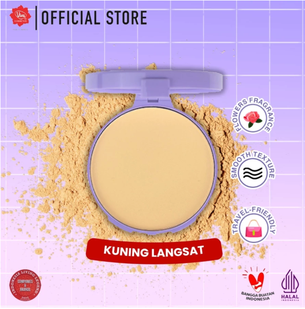 VITAPHARM Viva Compact Powder Lilac Kuning Langsat