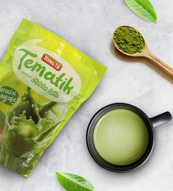 Tong Tji Tea Indonesia Tong Tji Tematik Matcha Latte Instant Pouch