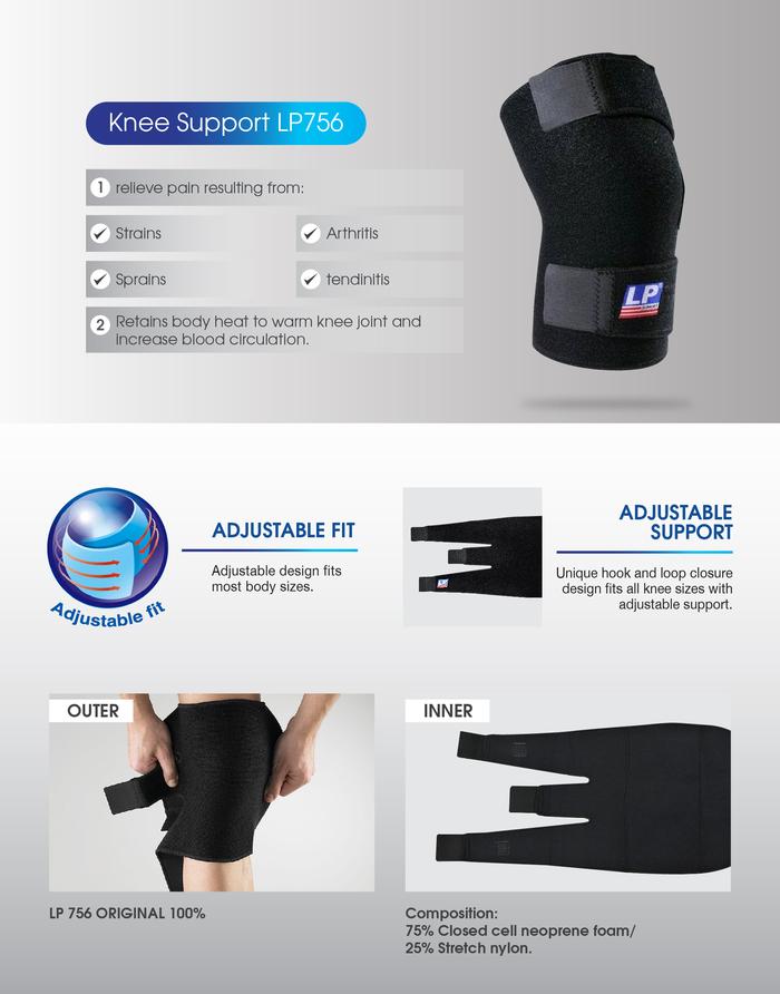 LP Support Closed Patella Knee 5