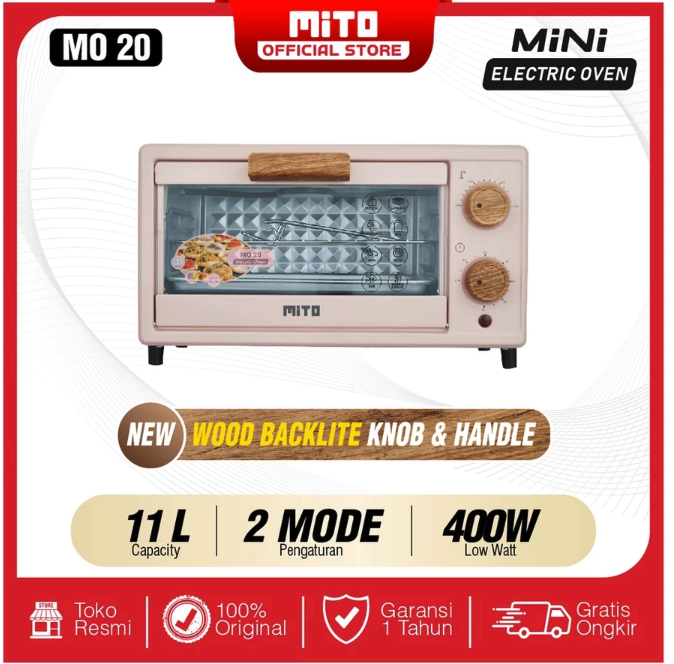 Mahakarya Sukses Indonesia MITO Oven Listrik Mini 11 L MO20