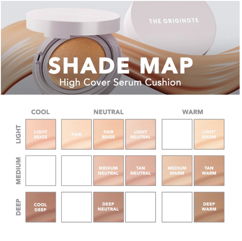 The Originote The Originote High Cover Serum Cushion Tan Warm