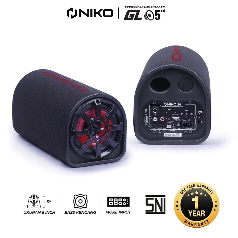 NIKO Subwoofer Car Speaker 5" 2