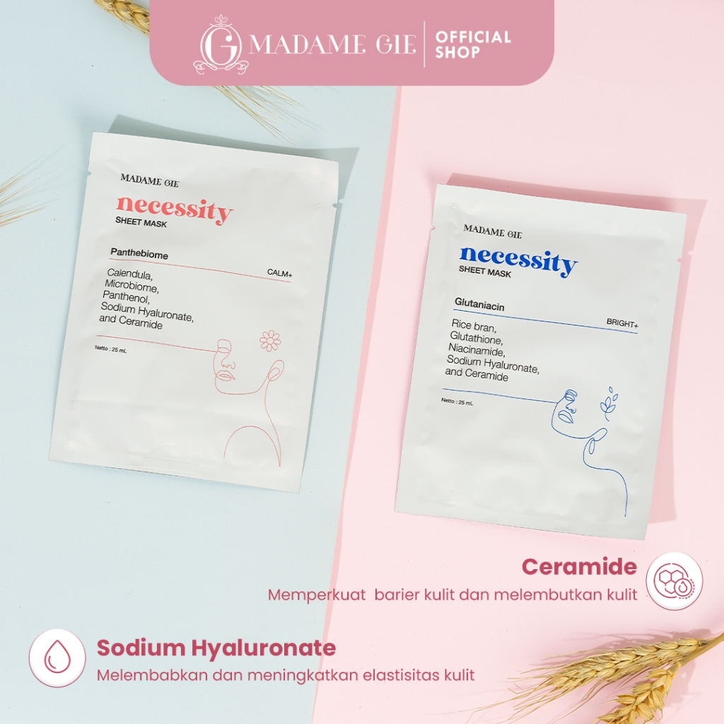 Tjhindatama Mulia Madame Gie Necessity Sheet Mask Glutaniacin Bright+