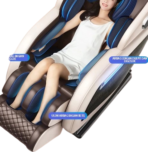  Benbo Kursi Pijat Mewah Otomatis + Kacamata Pijat