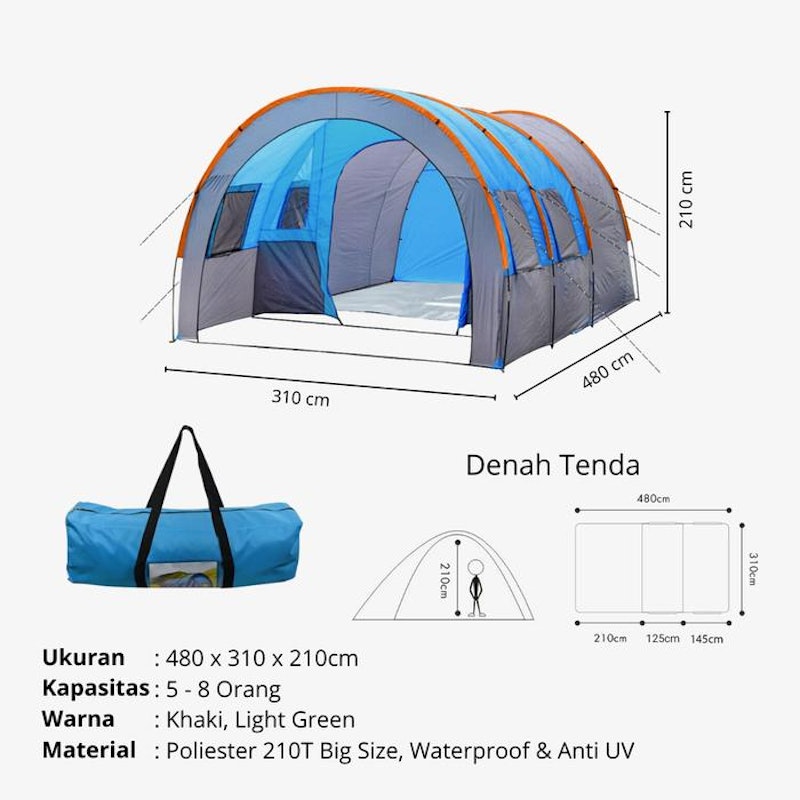 AERA Tenda Tunnel 5-8 orang 4