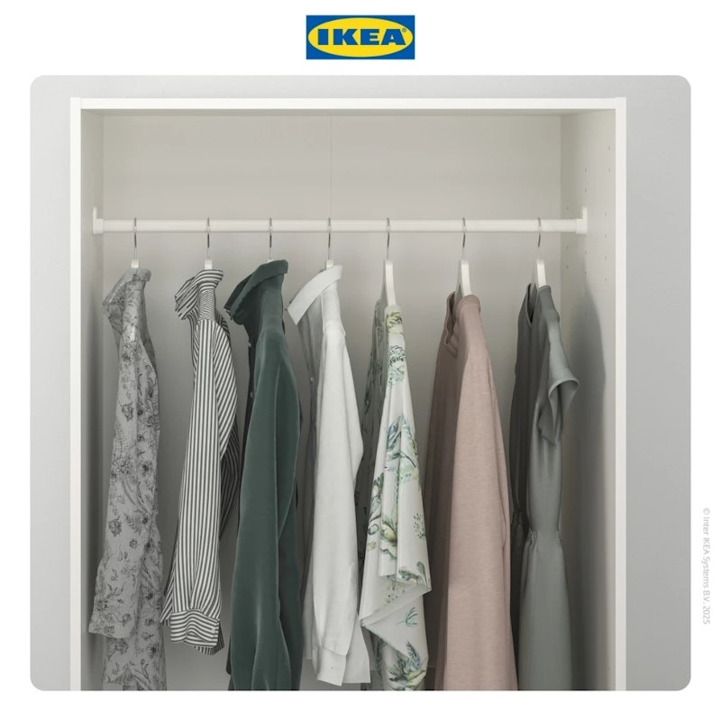 IKEA KLEPPSTAD Lemari Pakaian 2 Pintu