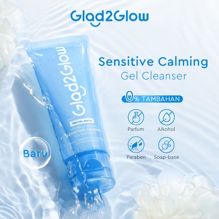 Suntone Wisdom Indonesia Glad2Glow Tremella Vita B5 Sensitive Calming Gel Cleanser