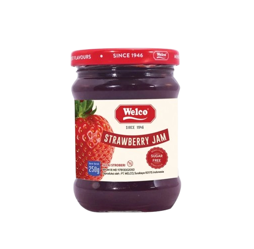 Welco Strawberry Jam Sugar Free 250 g