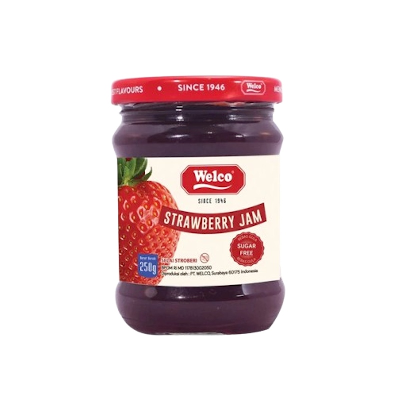Welco Strawberry Jam Sugar Free 250 g 1
