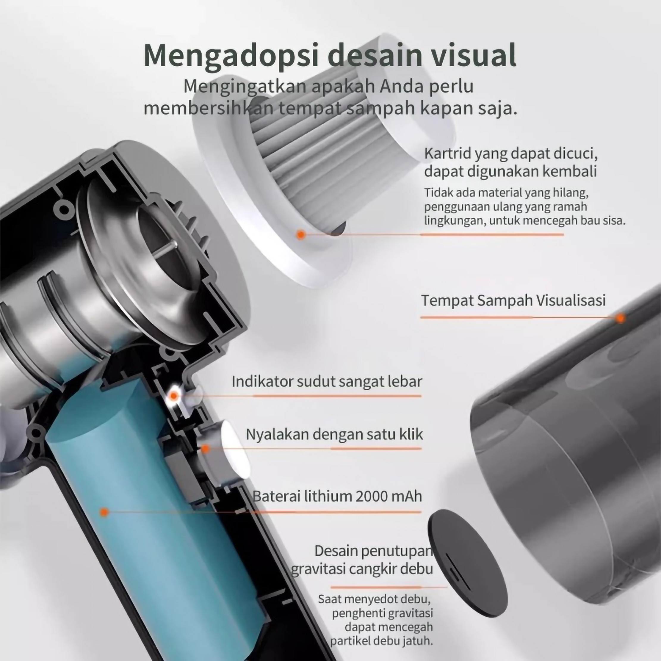 BASIKE 3 In 1 Vacuum Cleaner Mini 4