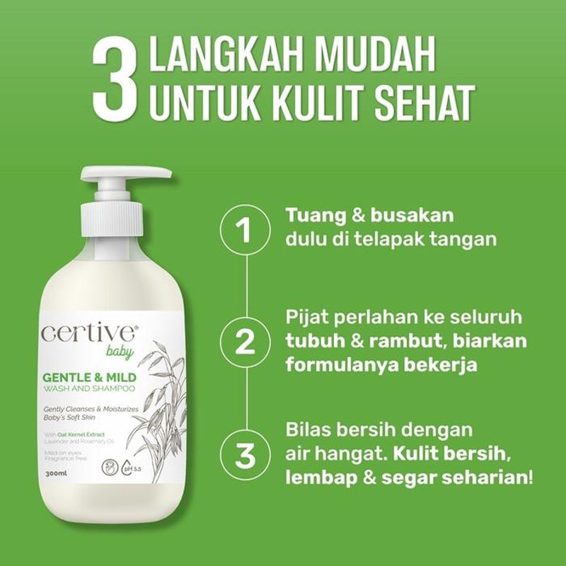 Certive Baby Gentle & Mild Wash and Shampoo Lavender and Rosemary Oil 2