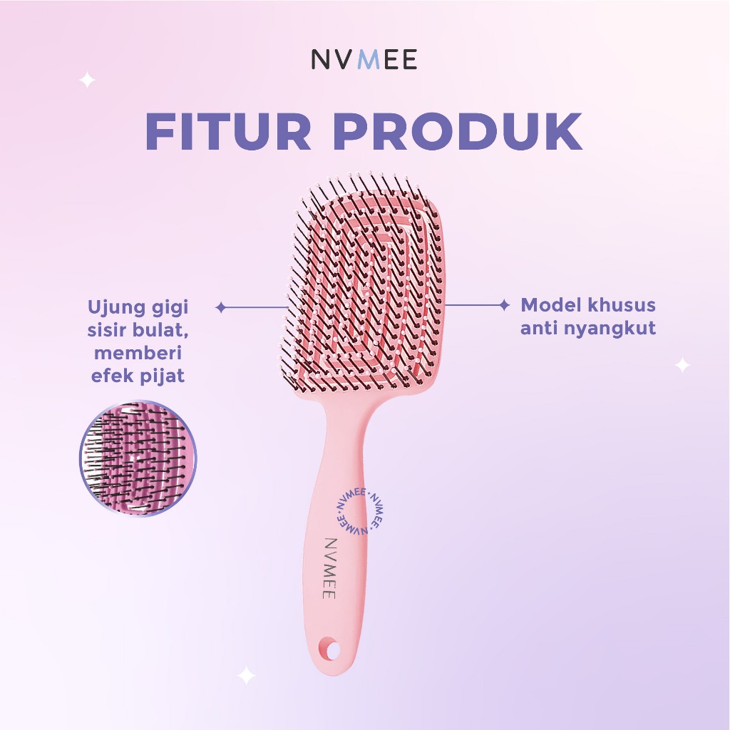 NVMEE Sisir Besar Kotak Model Khusus