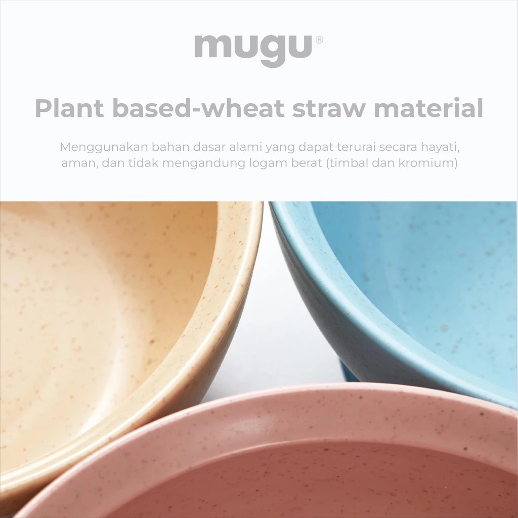 Mugu Wheat Straw Suction Bowl