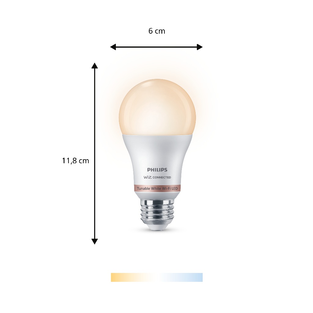 Philips Electronics Nederland B.V. Philips Smart WiFi Bulb with Bluetooth Tunable White