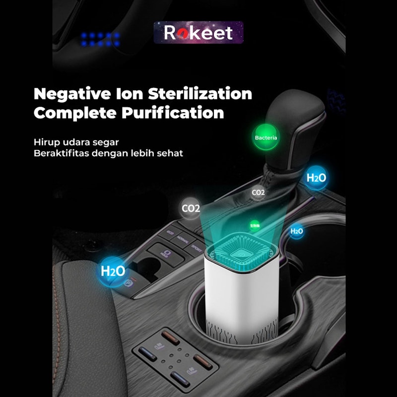 Rokeet Smart Air Purifier Portable 3