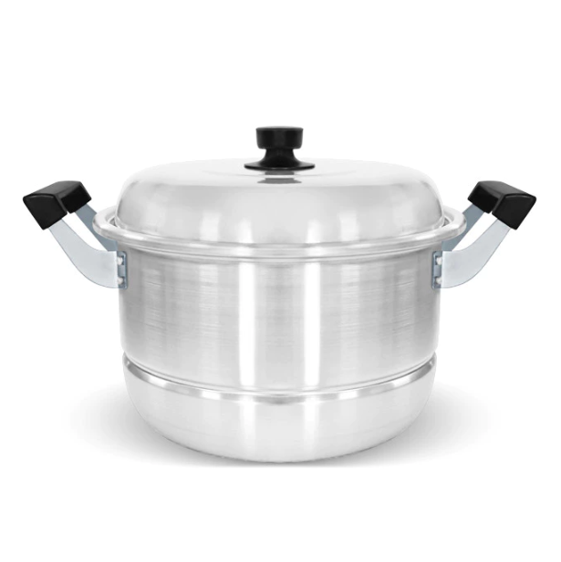 Maspion Panci Steamer Alumunium Dandang Ekonomi Ebonit 26 cm