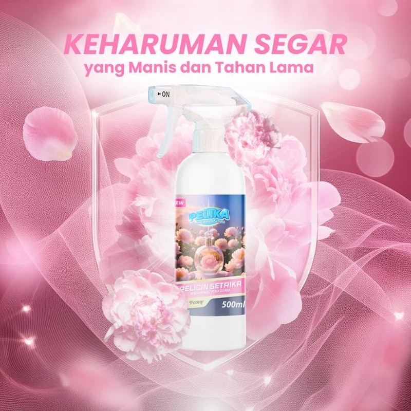 Real Clean Pelika Pelicin Setrika Pewangi Pakaian Fresh Peony 2