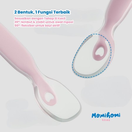 MOMI HOMI Sendok Silikon Set  4
