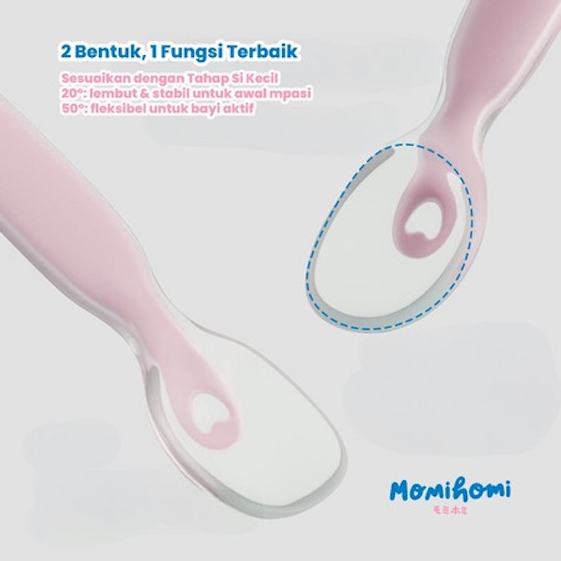 MOMI HOMI Sendok Silikon Set 4