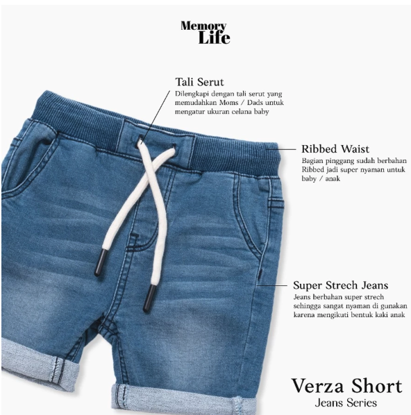 Sinar Mutiara Kasih MemoryLife Verza Short Jeans Series 
