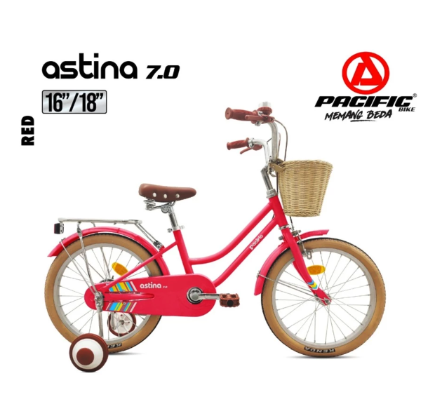 Roda Pasifik Mandiri Pacific Sepeda Anak CTB Astina 7.0 Size 16"/18"