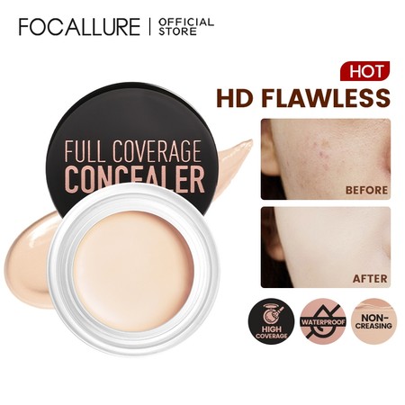 FCL Internasional Indonesia FOCALLURE Full Coverage Concealer #02 Light Cream