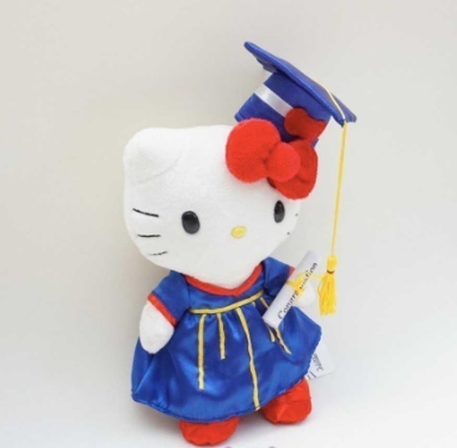 Boneka Hello Kitty Wisuda Toga Biru 3