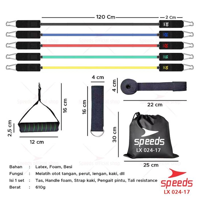 SPEEDS Resistance Tube 11 In 1 4