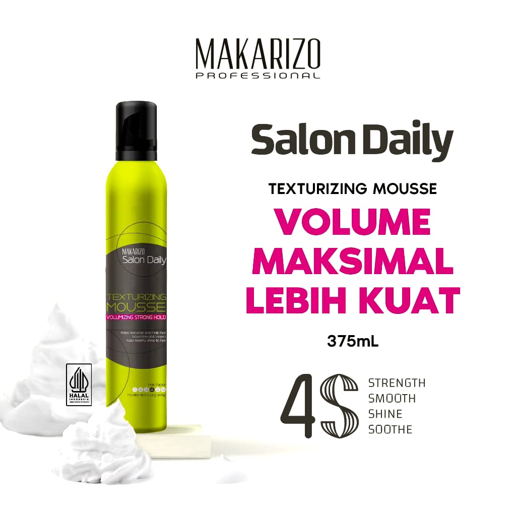 Akasha Wira International Makarizo Professional Salon Daily Texturizing Mousse Volumizing Strong Hold