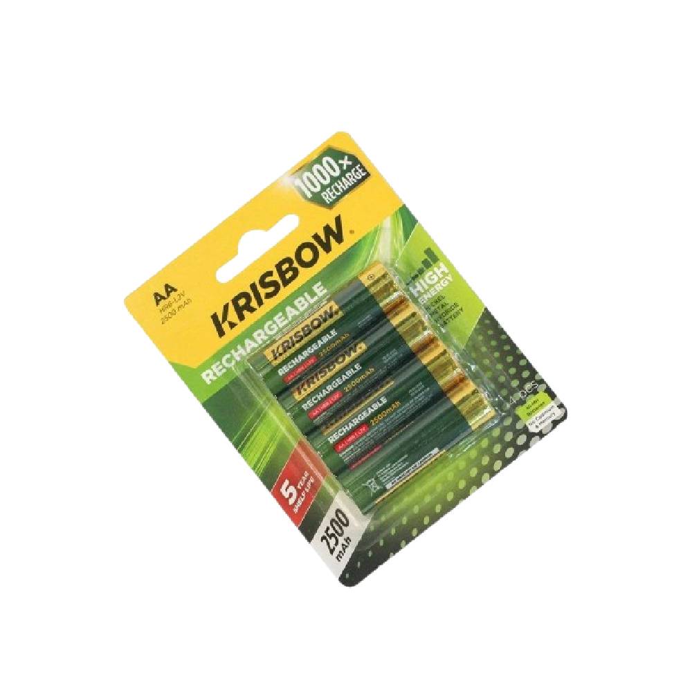 Krisbow® Baterai AA Rechargeable 2500 mAh