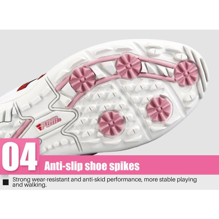 PGM Waterproof Ladies Golf Shoes with Stripe
