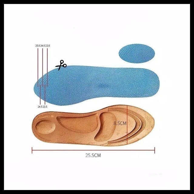  Suede Orthopedic Shoe Insoles
