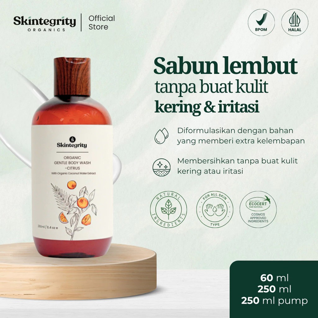 Amore Natura Persada Skintegrity Organic Gentle Body Wash Citrus 