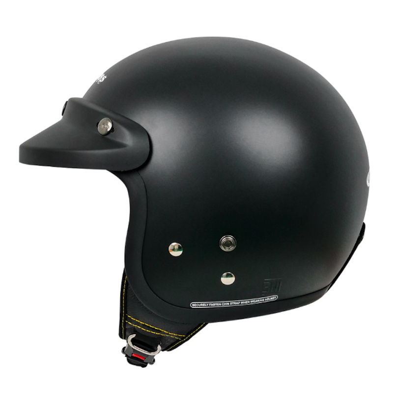 Cargloss CFM Retro Helm Half Face - Black Doff 2