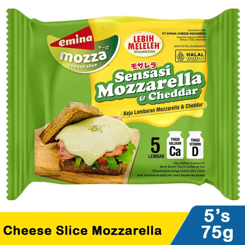 Emina Cheese Indonesia Emina Mozza Cheese Slice