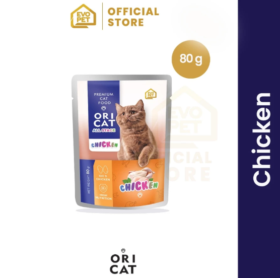 Evo Nusa Bersaudara Ori Cat Premium Cat Food Chicken 80 gram