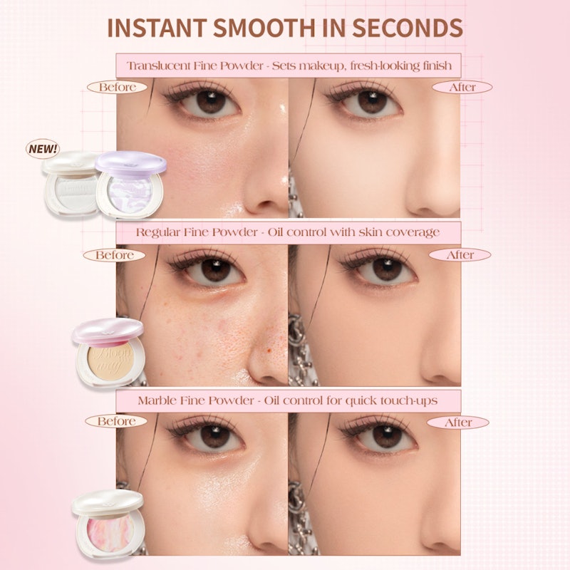 Bloomatte Fine to Refine Compact Powder 05 Pink Marble 5