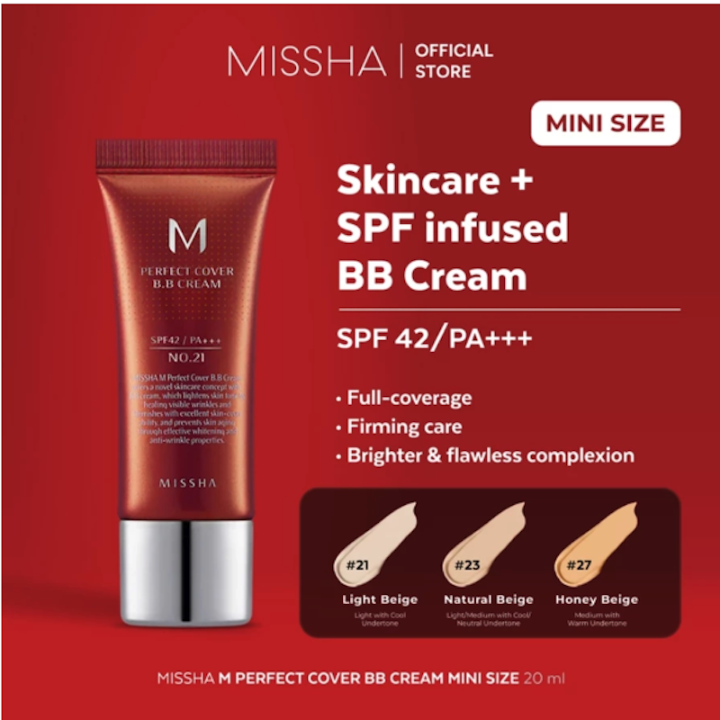 MISSHA M Perfect Cover BB Cream SPF 42 PA+++ #21 Light Beige
